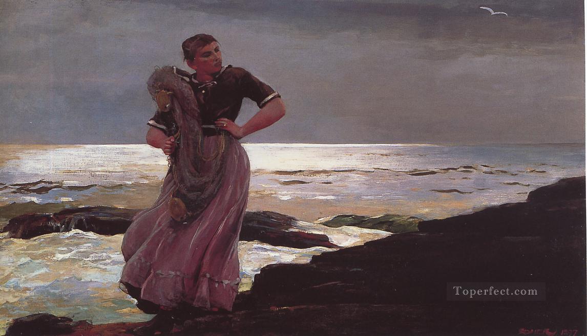 Light on the Sea Realism marine painter Winslow Homer Oil Paintings